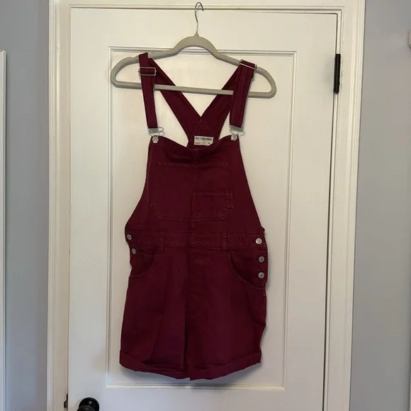 We The Free Maroon Overalls - Picture 3 of 4